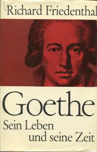 Friedenthal, Goethe. (Umschlag)