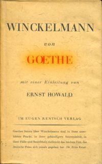 Goethe, Winckelmann. (Umschlag)