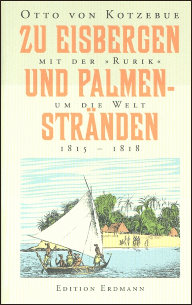 Kotzebue, Zu Eisbergen und Palmenstränden. (Einband)