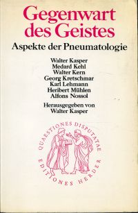 Kasper, Gegenwart des Geistes. (Umschlag)