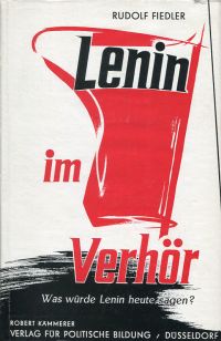 Fiedler, Lenin im Verhör. (Umschlag)