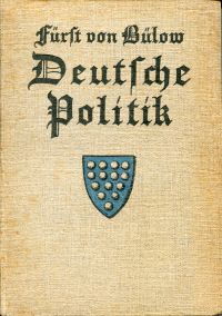 Bülow, Deutsche Politik . (Umschlag)