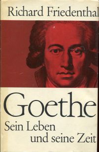 Friedenthal, Goethe. (Umschlag)