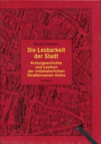 Glasner, Die Lesbarkeit der Stadt. (Einband)