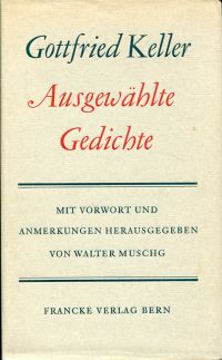 Keller, Ausgewählte Gedichte. (Umschlag)