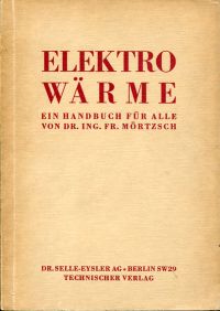 Mörtzsch, Elektrowärme. (Umschlag)