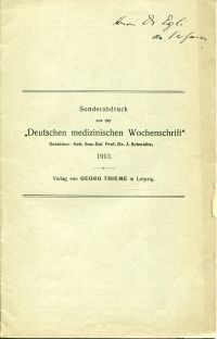 Iselin, Entgiftung des tuberkulösen Herdes durch Röntgenbestrahlung. (Umschlag)