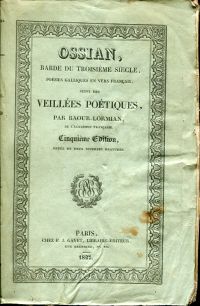 Macpherson, Ossian, barde du troisième siècle, Poésies galliques en vers françai (Umschlag)