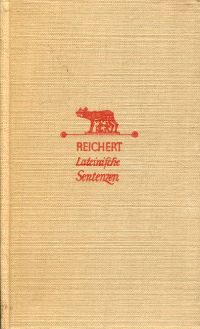 Reichert, Lateinische Sentenzen. (Umschlag)
