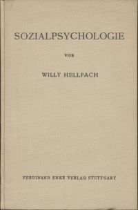 Hellpach, Sozialpsychologie. (Umschlag)