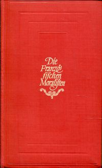 Schalk, Die französischen Moralisten. (Umschlag)