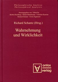 Schantz, Wahrnehmung und Wirklichkeit. (Einband)