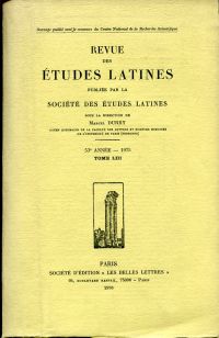 Revue des Etudes Latines (Umschlag)