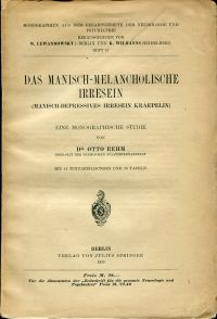 Rehm, Das manisch-melancholische Irresein (Umschlag)
