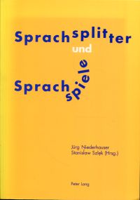 Niederhauser, Sprachsplitter und Sprachspiele. (Umschlag)