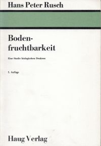 Rusch, Bodenfruchtbarkeit. (Umschlag)