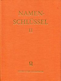 Oppen, Namenschlüssel II zu Pseudonymen, Doppelnamen und Namensabwandlungen. (Umschlag)