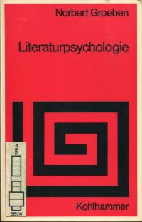 Groeben, Literaturpsychologie. (Umschlag)