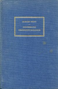 Heiß, Allgemeine Tiefenpsychologie. (Umschlag)