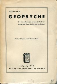 Hellpach, Geopsyche. (Umschlag)