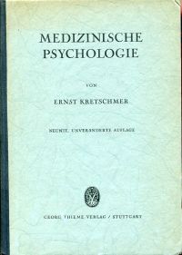 Kretschmer, Medizinische Psychologie. (Umschlag)