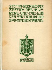 George, Der Teppich des Lebens und die Lieder von Traum und Tod. (Umschlag)