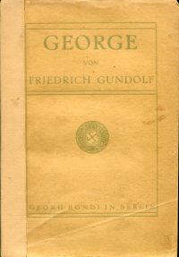 Gundolf, George. (Umschlag)