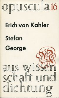 Kahler, Stefan George. (Umschlag)