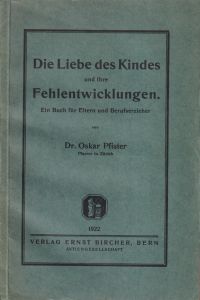 Pfister, Die Liebe des Kindes (Umschlag)