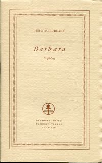 Schubiger, Barbara. (Umschlag)