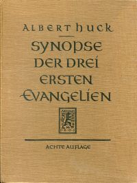 Huck, Synopse der drei ersten Evangelien. (Umschlag)