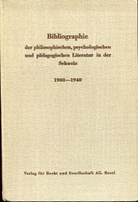 Heuss, Bibliographie der philosophischen, psychologischen und pädagogischen Lite (Umschlag)