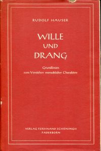 Hauser, Wille und Drang. (Umschlag)