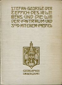 George, Der Teppich des Lebens und die Lieder von Traum und Tod. (Umschlag)