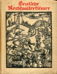 Mailly, Deutsche Rechtsaltertümer in Sage und Brauchtum. (Umschlag)