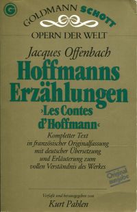 Offenbach, Hoffmanns Erzählungen. (Umschlag)