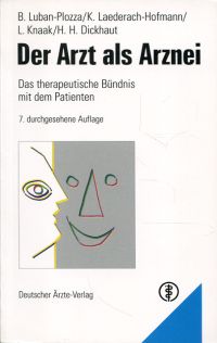 Luban-Plozza, Der Arzt als Arznei. (Umschlag)