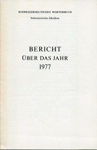 Schweizerdeutsches Wörterbuch. (Umschlag)