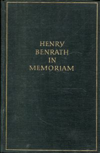 Italiaander, Henry Benrath in memoriam. (Umschlag)