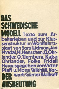 Pfaff, Das schwedische Modell der Ausbeutung. (Umschlag)
