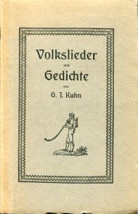 Kühn, Volkslieder und Gedichte. (Umschlag)