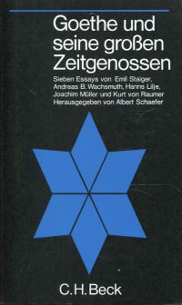 Staiger, Goethe und seine grossen Zeitgenossen. (Umschlag)