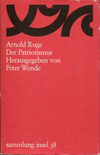 Ruge, Der Patriotismus. (Umschlag)