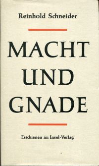 Schneider, Macht und Gnade. (Umschlag)