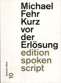 Fehr, Kurz vor der Erlösung. (Umschlag)