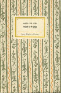 Goes, Goethes Mutter. (Umschlag)