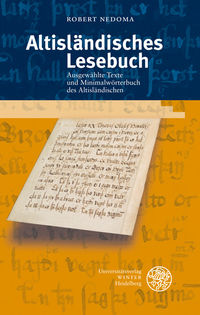 Nedoma, Altisländisches Lesebuch. (Umschlag)