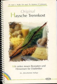 Walb, Original Haysche Trennkost. (Umschlag)