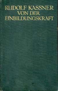 Kassner, Von der Einbildungskraft. (Umschlag)