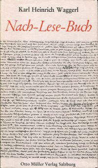Waggerl, Nach-Lese-Buch. (Umschlag)